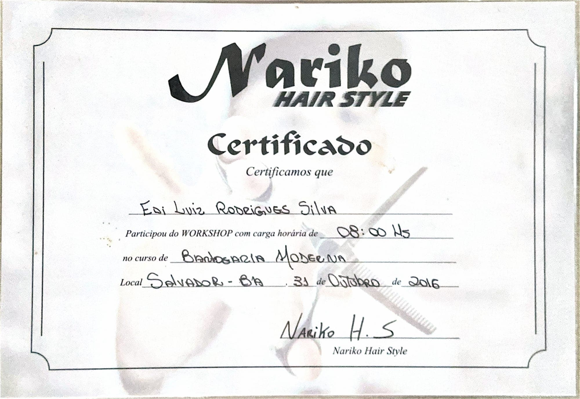 Workshop Barbearia Moderna — Nariko Hair Style